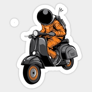 Vespa Astronaut Sticker